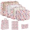 7-piece Set Travel Bag Organizer Clothes Box Blanket Shoes Packing Cubes For Suitcases Packaging Supplies Traveling Essentials