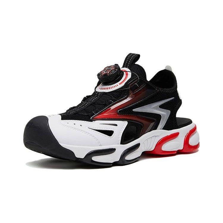 Anta Shock Absorbing Durable Kids Sandals Kids Sandals Black Red 312326932-3