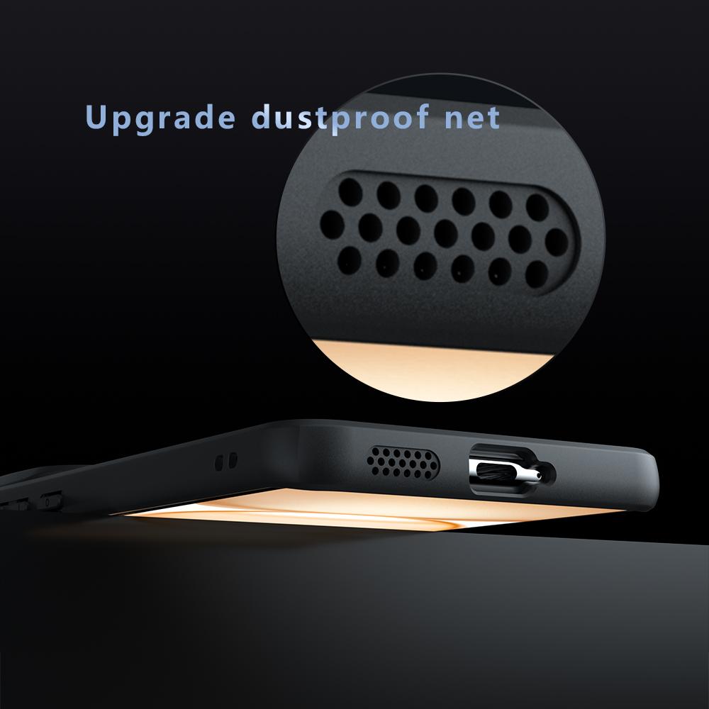 For Honor Power 5G Case Skin-Touch TPU+PC Matte Phone Shell,Transparent Black