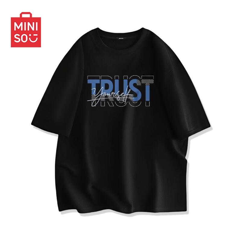 MINISO Men's Relaxed Fit Cotton T-shirt