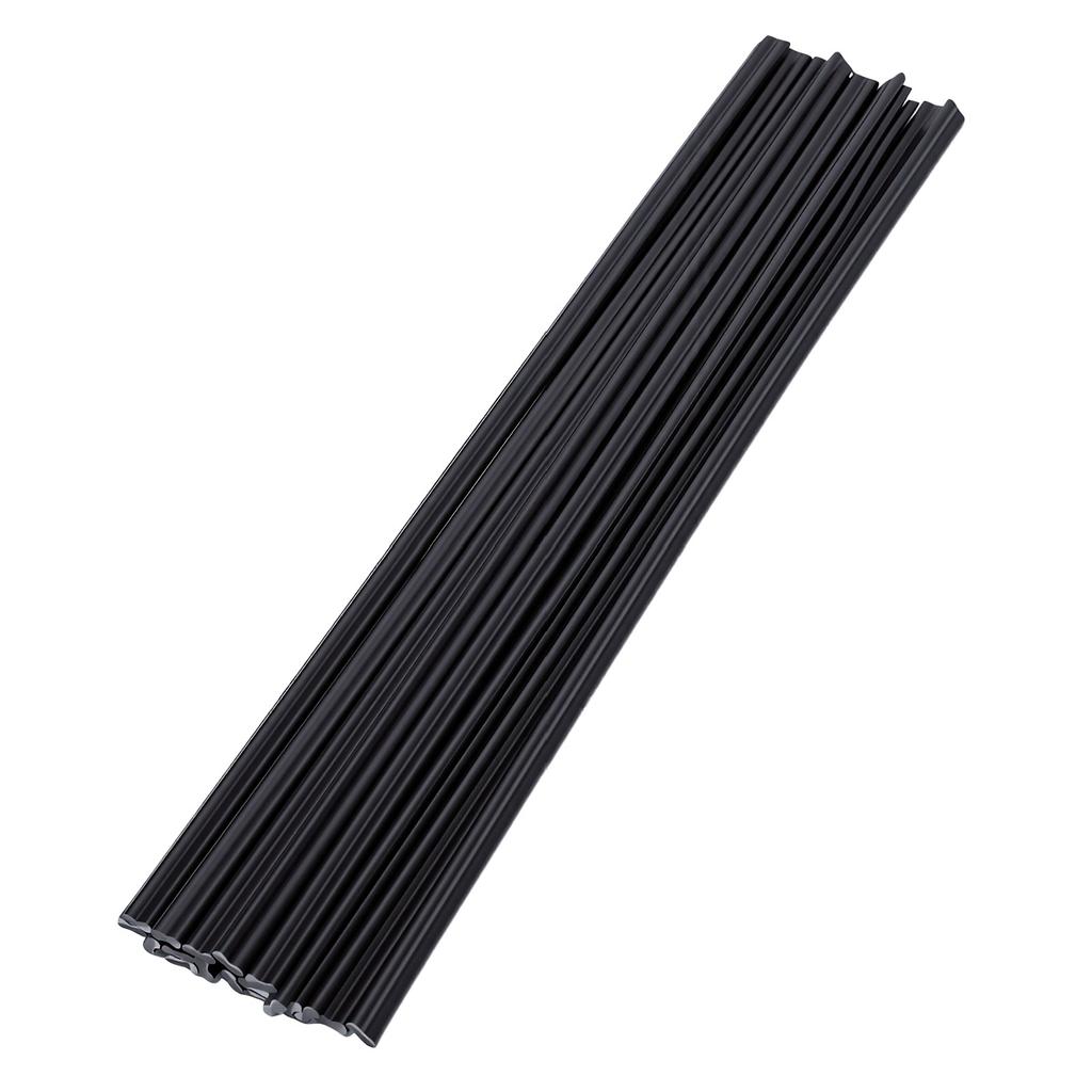 50 Pcs Plastic Welding Rod 20cm Dual Strand Round Welding Rods for Plastic Car Bumpers Kayaks Household Items Black