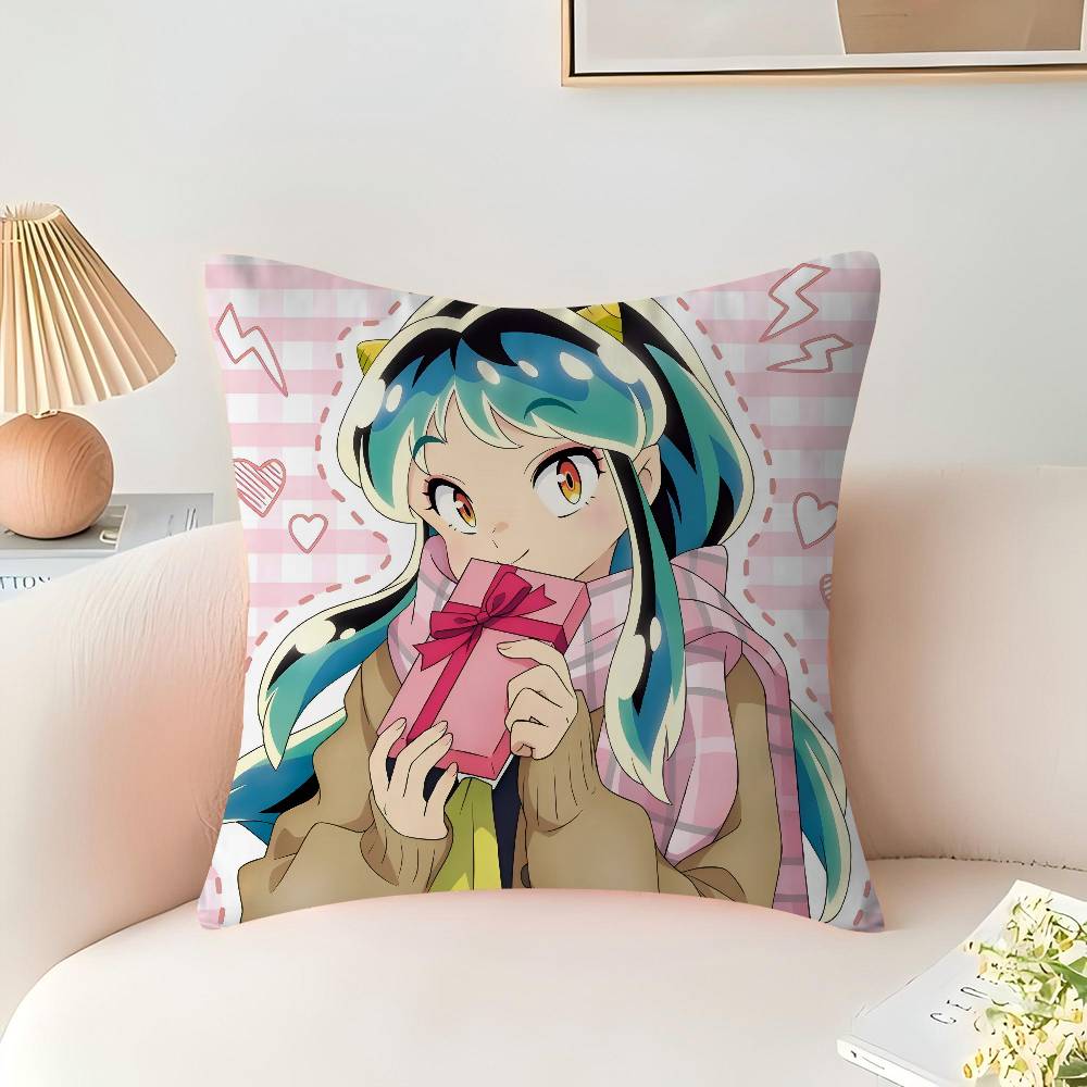 UruseiS Anime Y-Yatsura Büro Kissenbezug Auto Kissenbezug 45x45CM Lendenkissenbezug Sofakissenbezug
