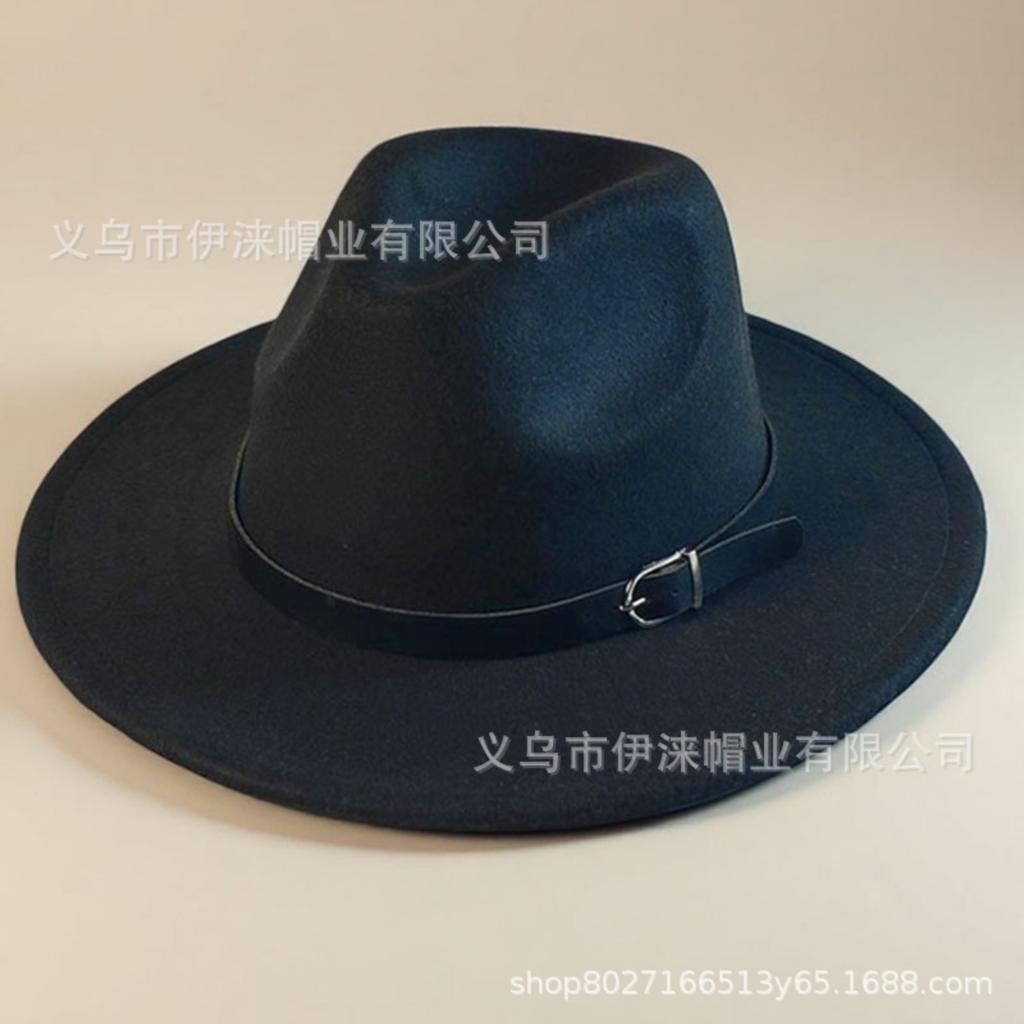 Kleur Hoed, Brits Retro Jazz Hoed, Unisex Platte Rand Heren Hoed