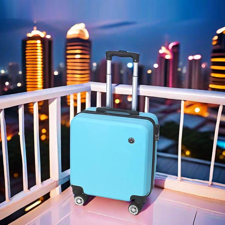 Valiză Mini Troler Stil Coreean 18" cu Roți Universale 20" și Lacăt cu Combinație.