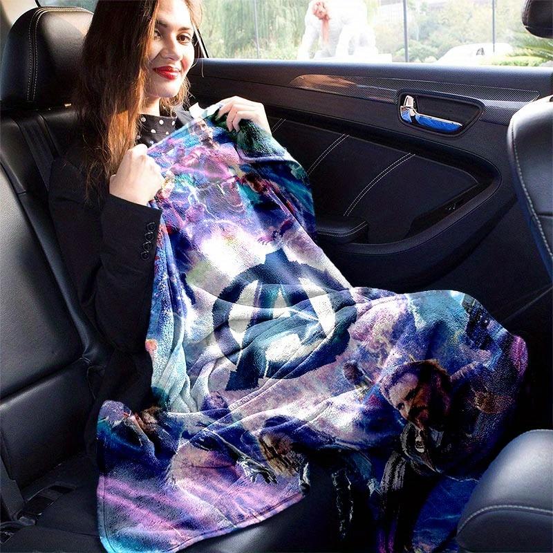1pc Avengers Printing Blanket - Soft, All-Season Throw for Living Room, Bedroom,Personalized Gift with Adorable Cartoon Design
