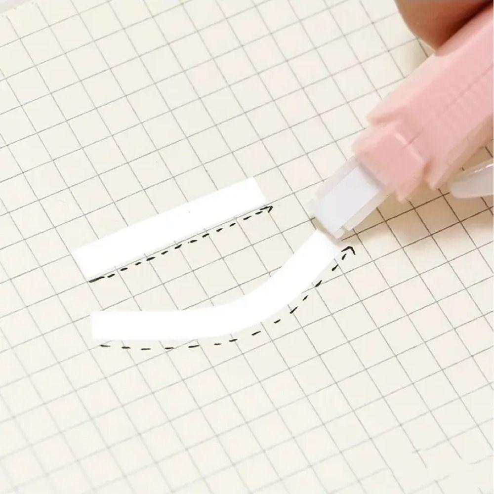 6Pcs/set Gradient White Out Tape Silent Student Alteration Tape Portable Correction Tape