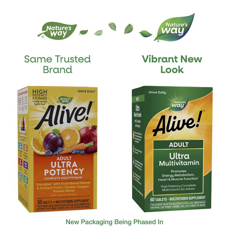Alive!® Adult Ultra Multivitamin, 60 Tablets