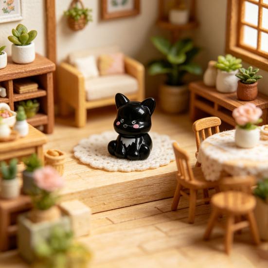 2 Pcs Mini Dog Figurines, Tiny Resin Puppy Figures, Cute Miniature Animal Statues for Desktop, Car Decoration, Micro Landscape, Dollhouse Accessory