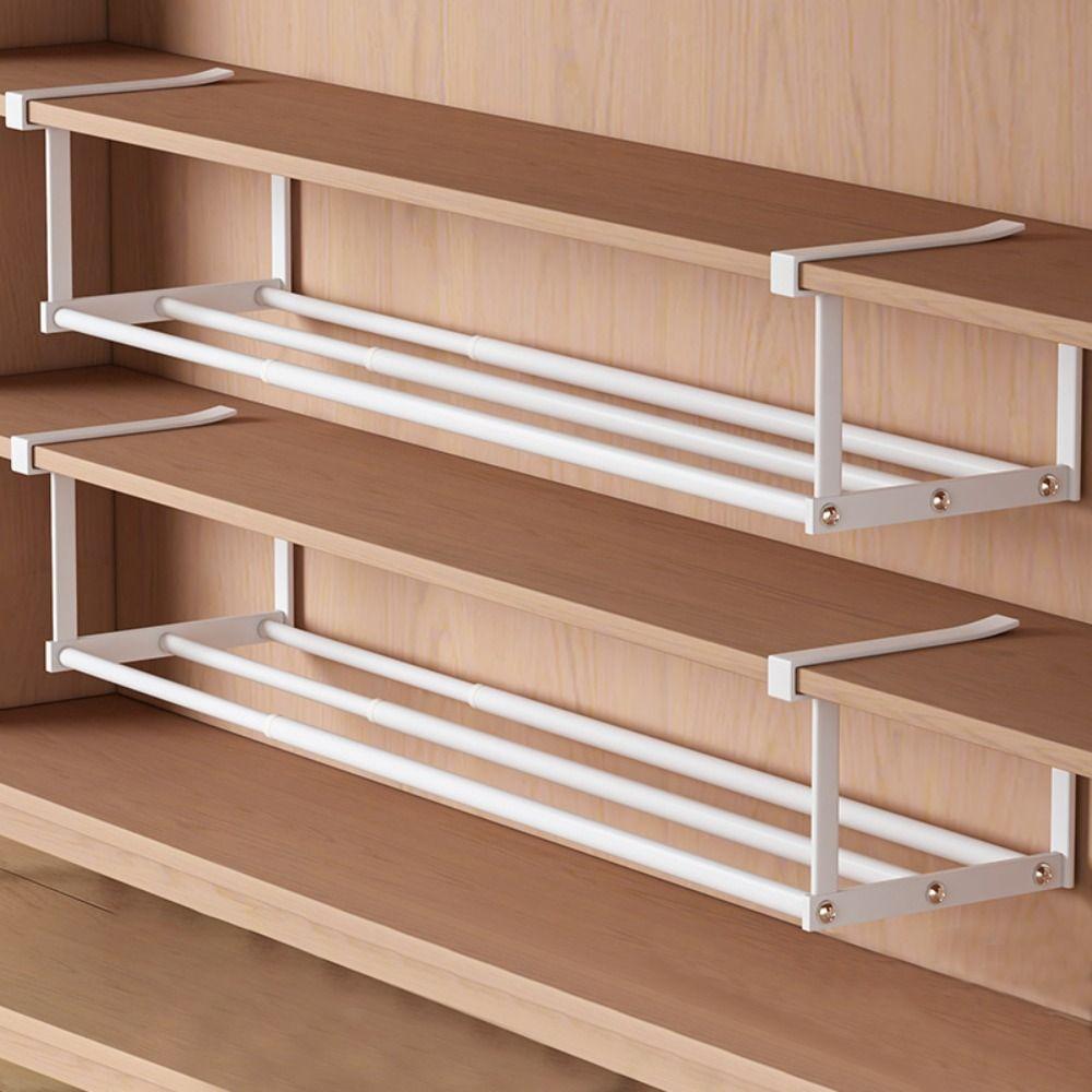 Organizer 15,7-27,6 Zoll Schuhregal Hängend Verstellbar Schuhaufbewahrung Einziehbar Multifunktional Unter Schrank Regal Eingangsbereich