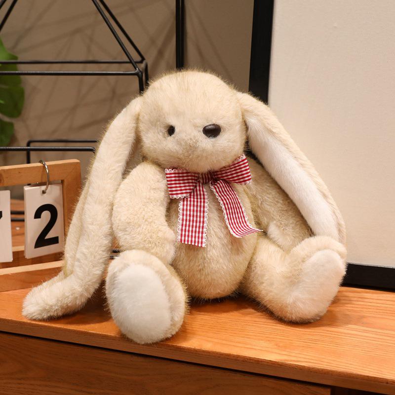 Easter Bunny Plush Toy: Long-Eared Chubby Rabbit Doll for Kids
