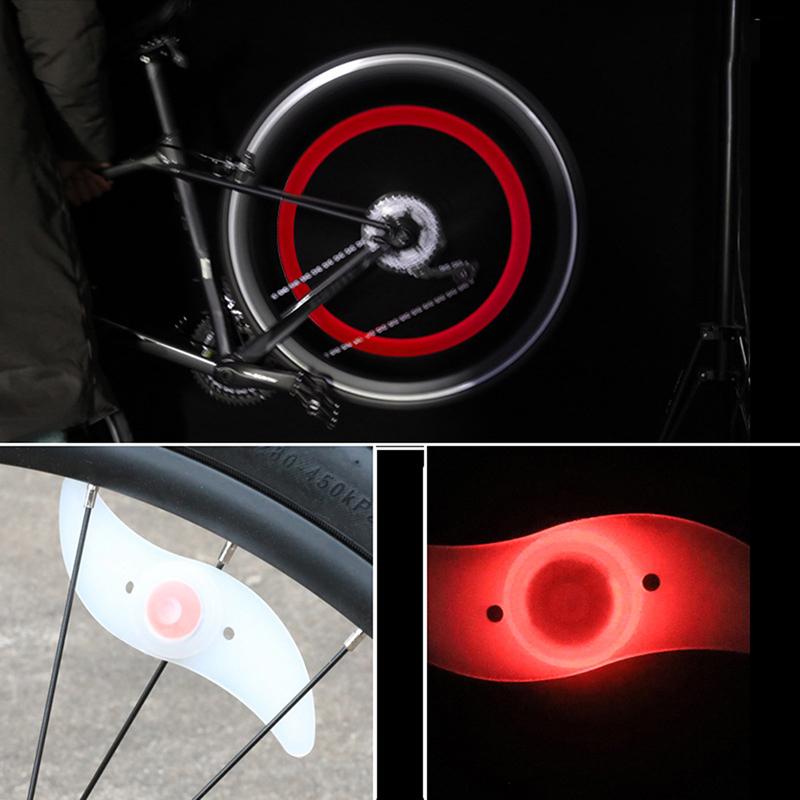 Bike Wheel Spoke Light Waterproof Balance Bicycle Led Tyre Tire Flash Lights Colorful Warning Lamp Bike Accessories