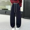 Girls' Fleece-Lined Winter Sweatpants - 2025 Collection for Ages 8-15, Warm and Stylish Casual Pants for Kids and Teens