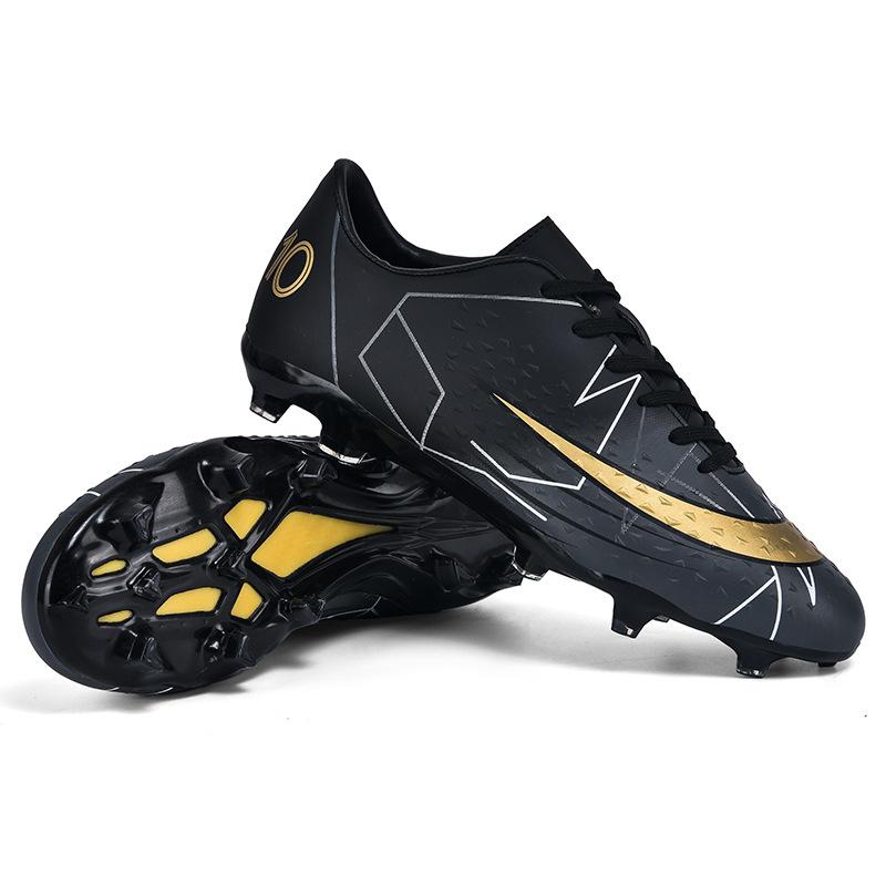 Low-Top Football Shoes Men'S And Women'S Ag Spiked Leather Feet Youth Students Non-Slip Outdoor Game Sports Shoes