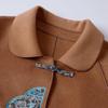 Pasite Women's New Chinese Embroidered Wool Coat