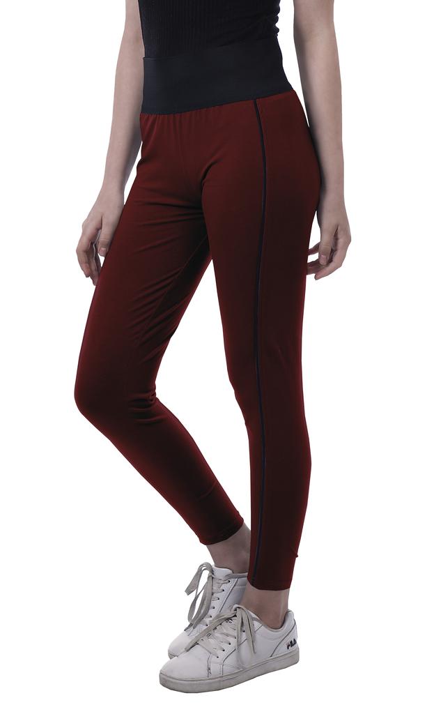 Moomaya High Waist Leggings For Womens Pull On Soft Yoga Pants-3W