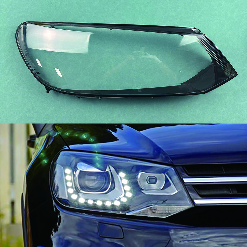 For Volkswagen VW Touareg 2011-2014 Car Front Headlight Cover Auto Headlamp Lampshade Lampcover Head Lamp Light Glass Lens Shell