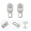 50 Pcs Stainless Steel Heavy Duty Silent Curtain Track Roller With Hooks Strong Wheel Carrier For Decorative Accessories