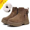Bu Yi Lian Men's Thermal Slip-on Work Snow Boots