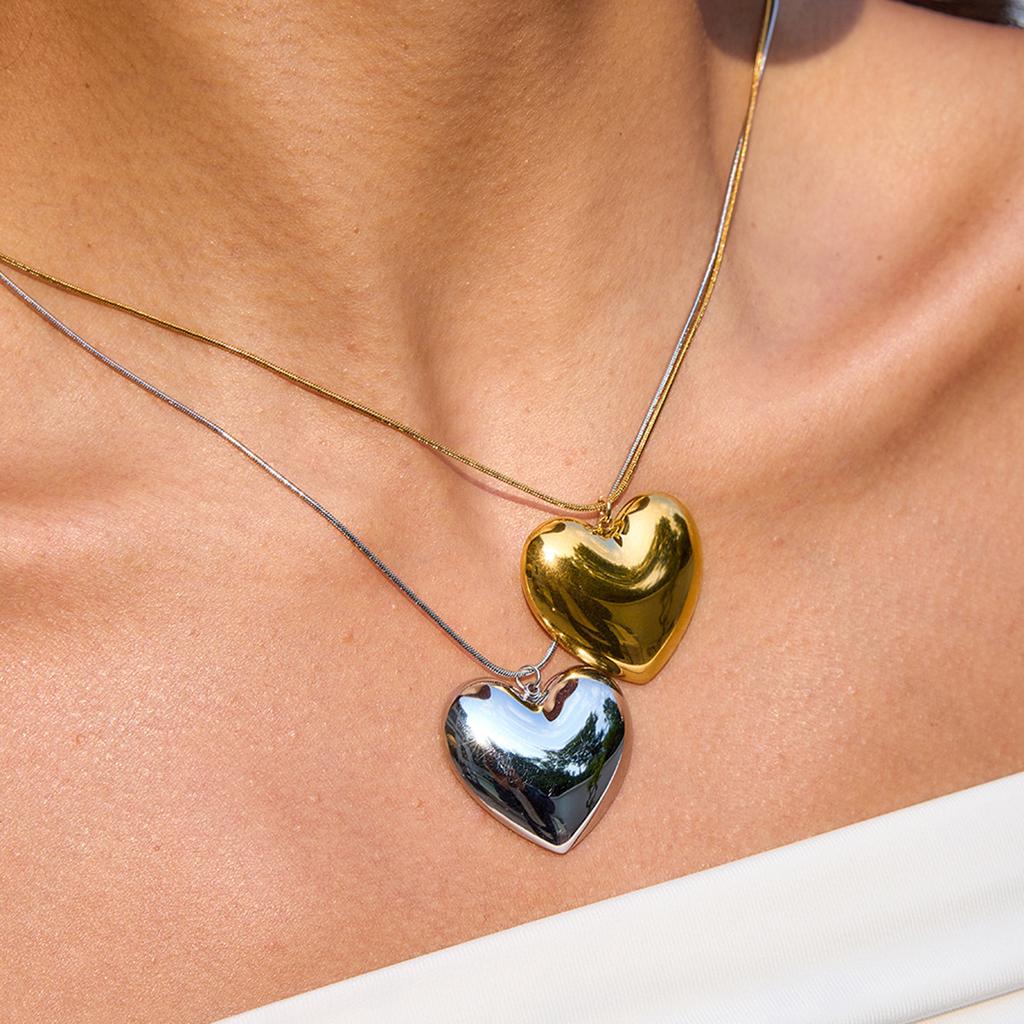 Titanium steel love necklace accessories collarbone chain stainless steel does not fade