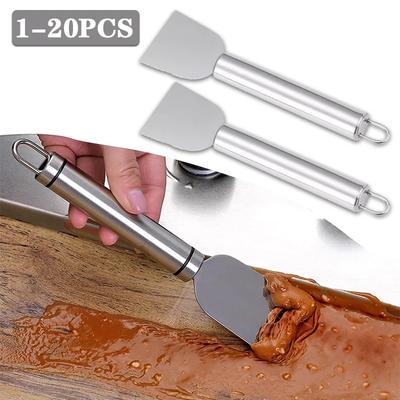 1-20PCS Kitchen Accessories  Multi-functional Household Stainless Steel Cleaning Spatula Refrigerator Defrost Stain Scraper