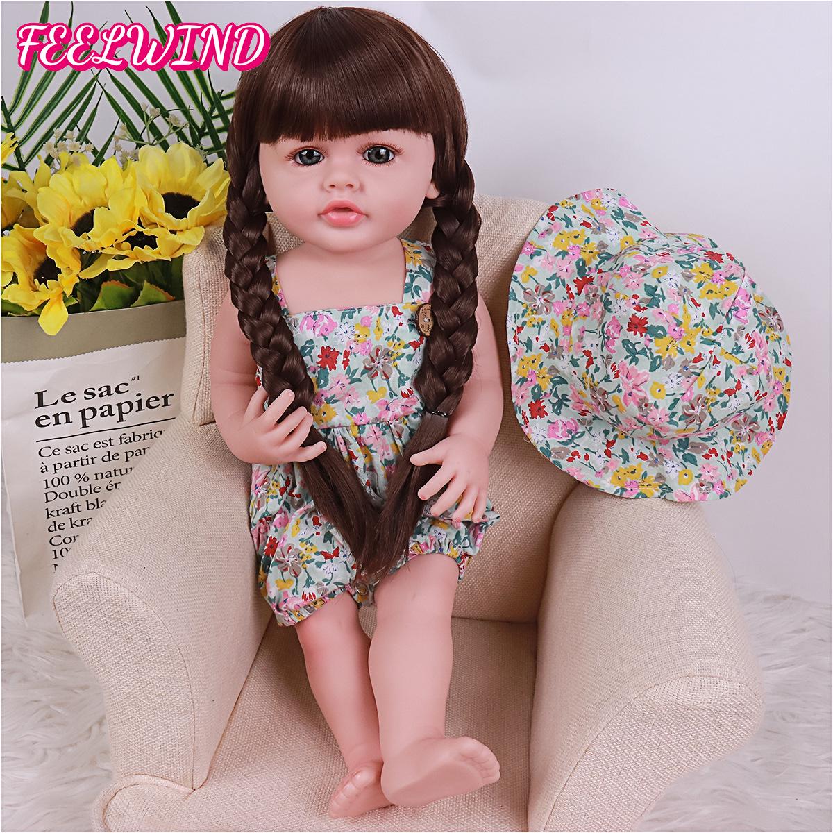 

Интерактивная кукла реборн Yueying - Плачет и смеется в одном экземпляре 55 cm