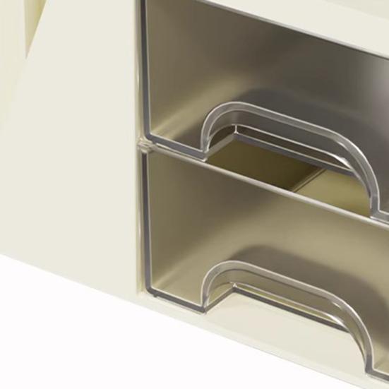 Storage Rack Degree Rotating Desk Organizer with Swivel Pencil Holder 360 4 Compartments Drawers Stationery