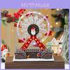Santa Claus Themed Luminous Ferris Wheel Music Box For Christmas Holiday Decoration