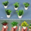 5pcs 4 Styles Simulation Vase Mini Finished Flower  Outdoor Doll House Model Accessories