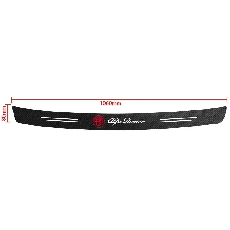 

Car Stickers For Alfa Romeo 1pcs Car Rear Trunk Door Protector Stickers For Alfa Romeo Giulia Stelvio Giulietta 156 159 147 Mito