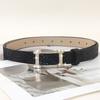 Glitter PU Leather Belt Bling Bling Slide Buckle Belt Vintage Trendy Waistband  Women