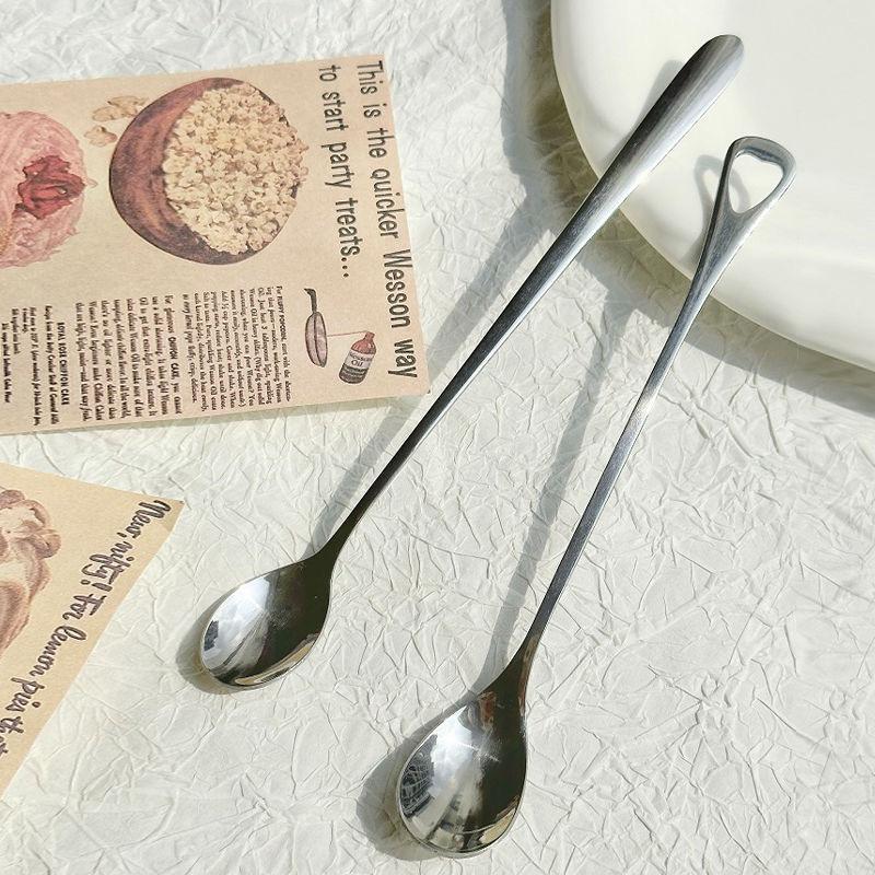 Edelstahl Herz Design Schöpfkelle Kaffee Tee Mischlöffel Besteck Dessertlöffel Trinkwerkzeuge