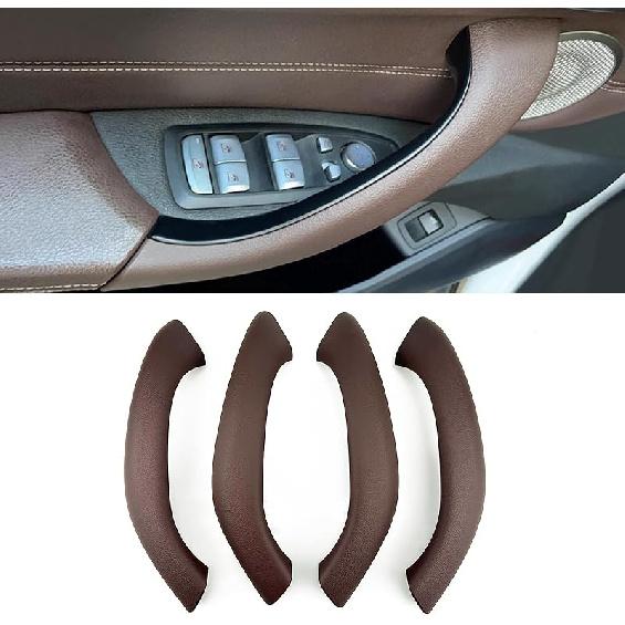 Car Door Handle For BMW X2 F39 X1 E84 F48 2010- Interior Door Handles Replace Cover Car Door Pull Accessories (Carbon Fiber Color)