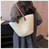 Large Capacity Woven Bag Women's New Casual Shoulder Tote Bag Seaside Vacation Beach Bag