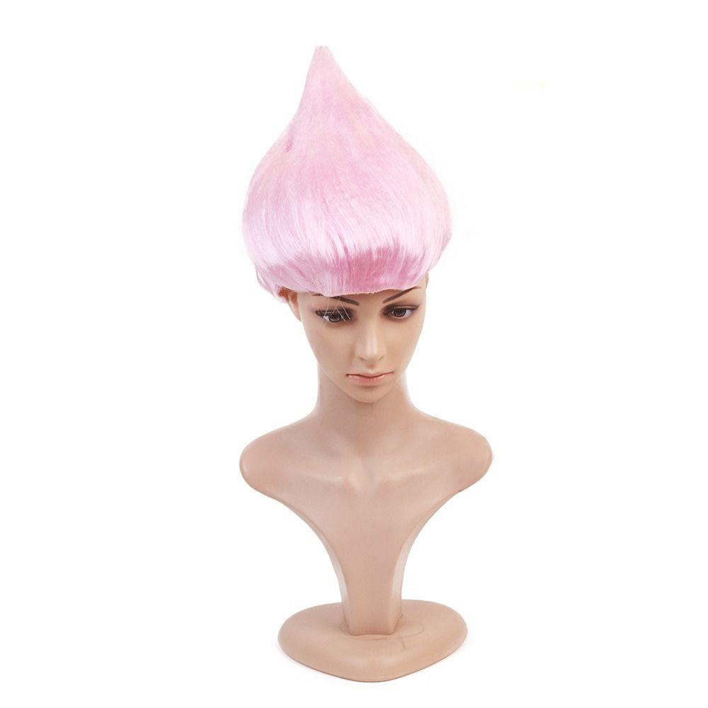 K drát / P drát Elf Pixie paruka Troll styl vlasy paruky vysoce kvalitní kreslený cosplay pro dospělé