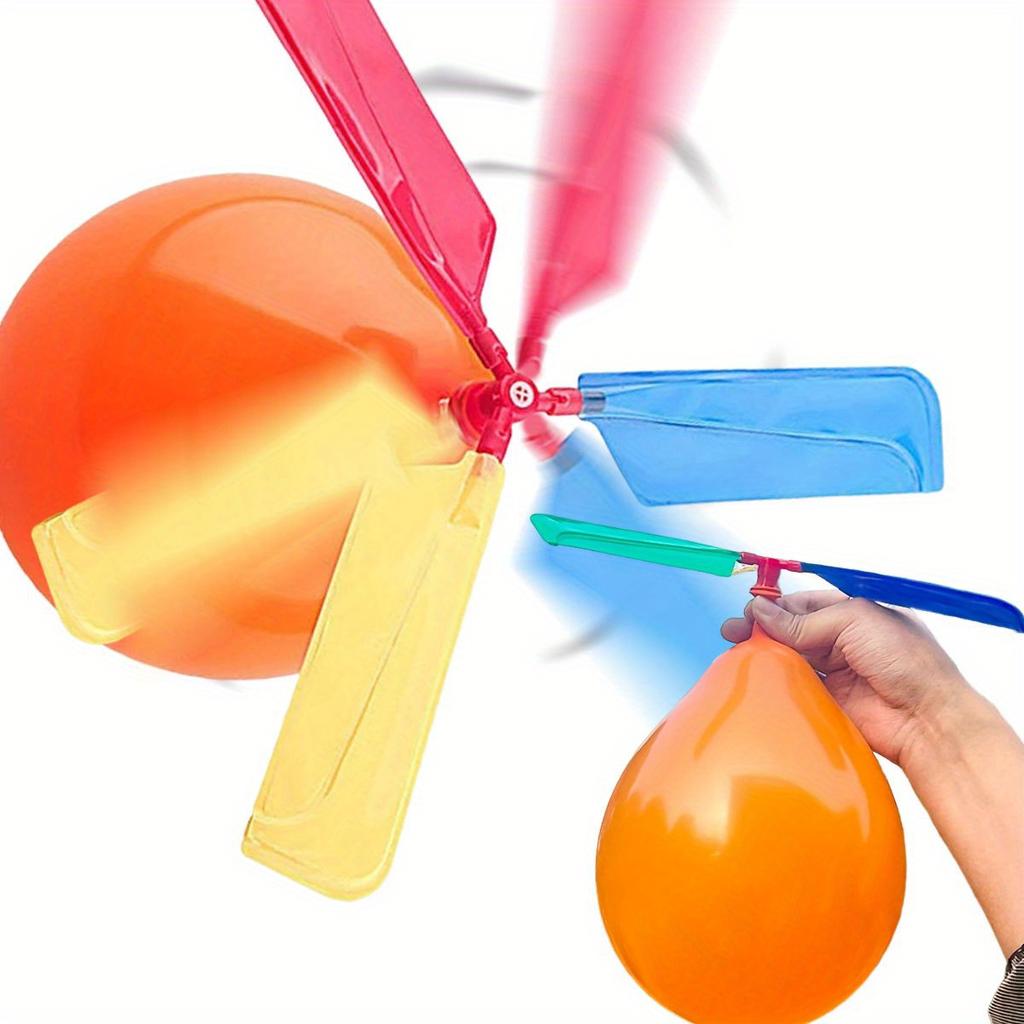3set DIY Balloon Propeller Helicopter Science Kit - Aerodynamic Helicopter Education Model, Handmade Science Experiment ZSY