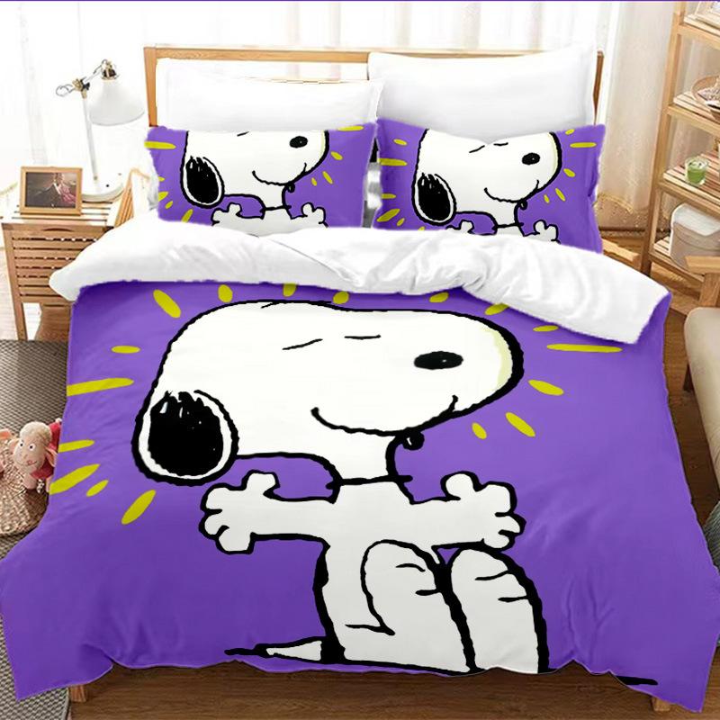 Halloween Kulomie 3D Digitaldruck Cartoon Quilt Set Dreiteiliges Set