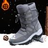 TUINANLE Damenstiefel, wasserdicht, für den Winter, Herrenschuhe, Schneestiefel, Plateau, warm halten, Winterstiefel mit dickem Fell
