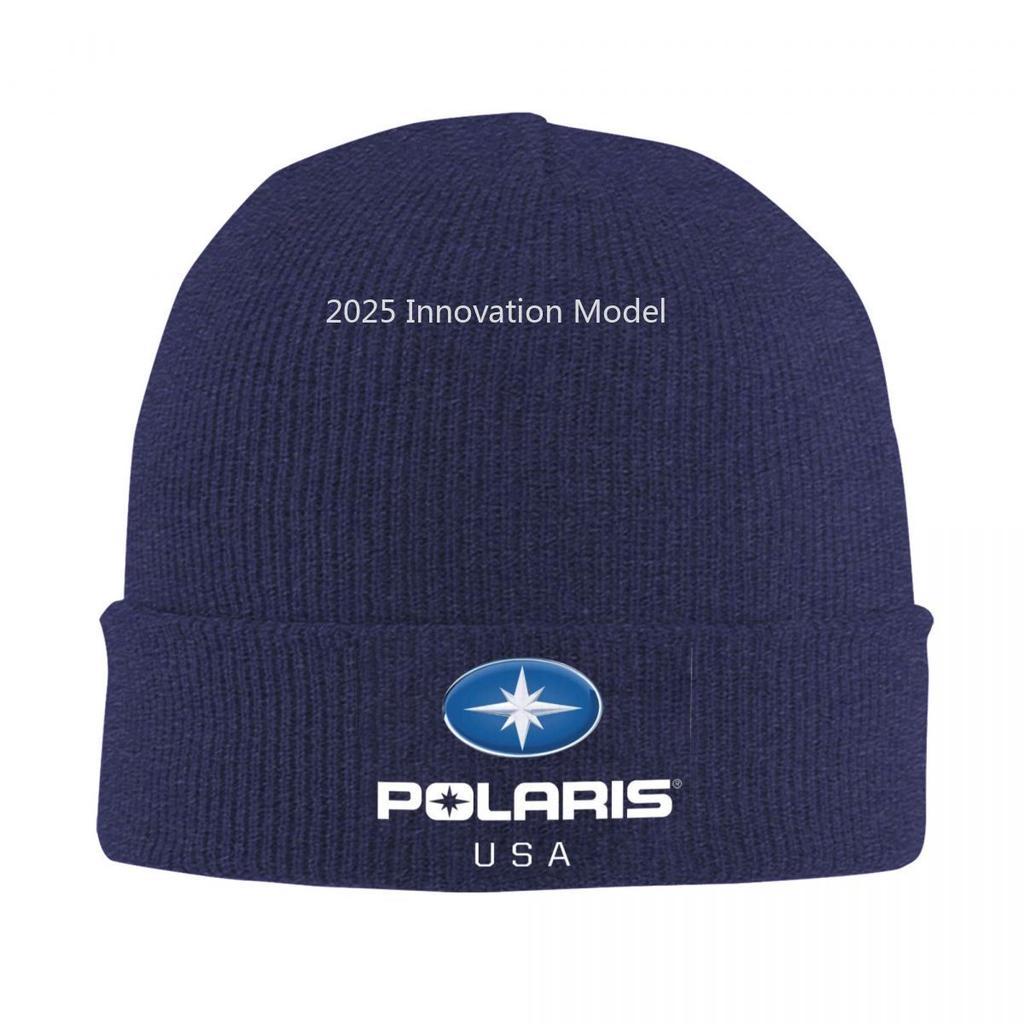 Polaris Logo Warm Knitted Cap Hip Hop Bonnet Hat Autumn Winter Outdoor Beanies Hats for Men Women Adult