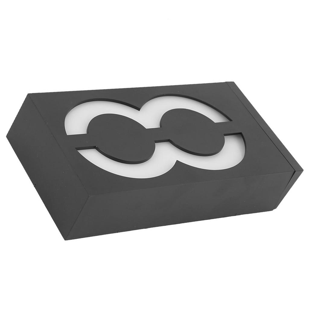 Outdoor Solar Power LED Number Sign Light House Hotel Store Door Address Lights Plate(Numero 8 )