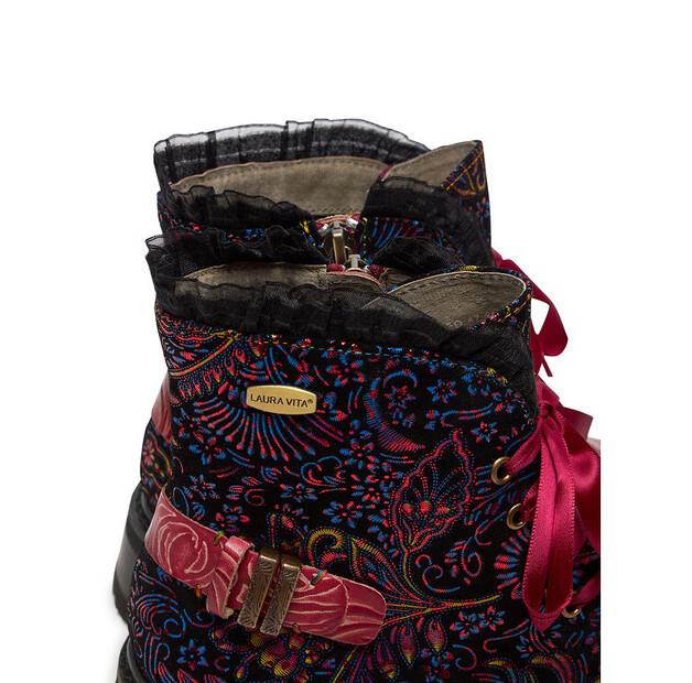 Laura Vita Kouleo 47 Burgundy Ankle Boots