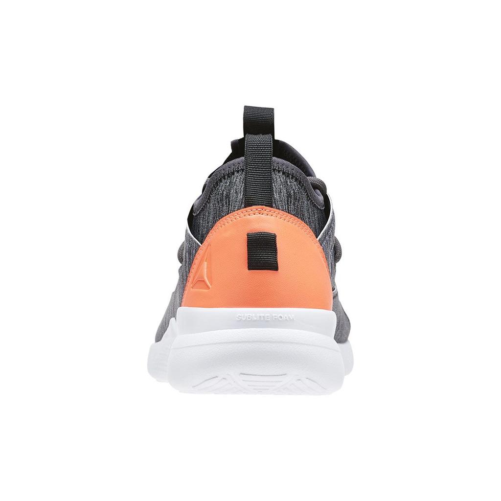 Reebok Quick Motion Comfortable Fashion Fabric Synthetic Leather Low Top Running Shoes Women Sneaker Gray Orange BD4966