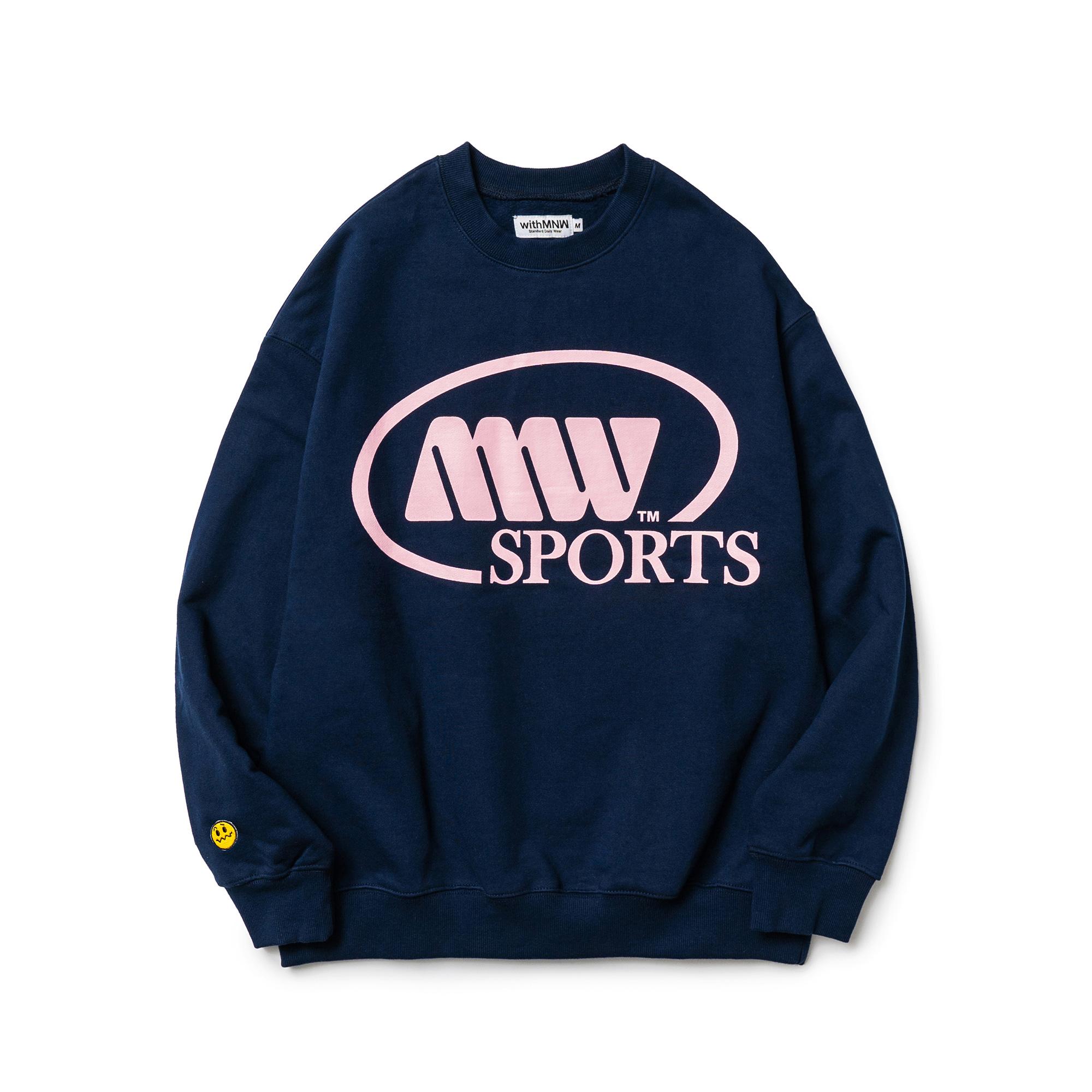 Мужская футболка с круглым вырезом Mnw Sports Логотип Темно-синий L