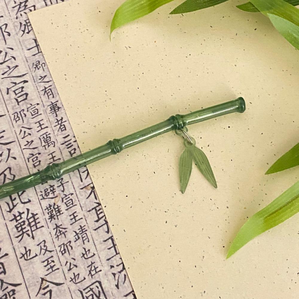 Bamboo Leaf Hair Stick Chinese Style Barrette New Chopstick Hairpin  for Women