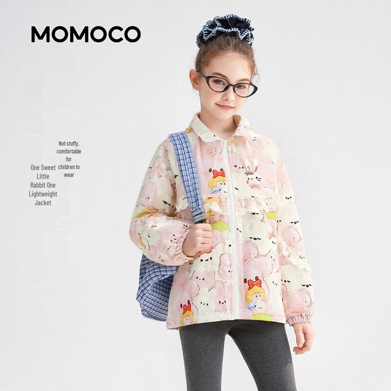 MOMOCO Girls  Casual Full-Print Spring Jacket 130