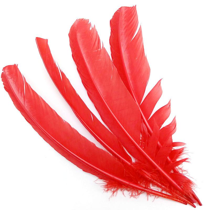 100pcs Natural Turkey Feathers Christmas Wedding Party Dress Decorations Accessories Pheasant Plumes Table Centerpieces 25-30CM