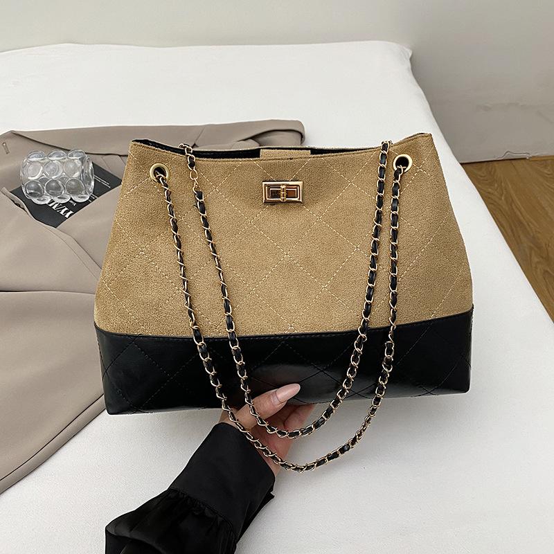 Fashion Retro Large-capacity Commuter Tote Bag Women's New Messenger Bag Daily Underarm Shoulder Bag