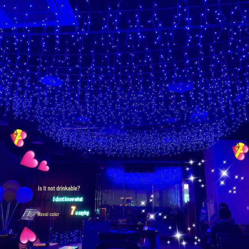 Decorative LED Waterfall Curtain String Lights