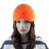 Modische Damen Indischer Stil Dehnbar Plissiert Turban Hut Kappe Kopfwickel Bandana