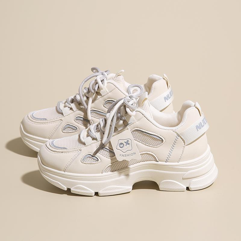 Fashion CRLAYDK Designer Women's Mesh Walking Sneakers Platform Summer Casual Ladies Trainer Shoes Lace Up Comfortable Sports Tennis