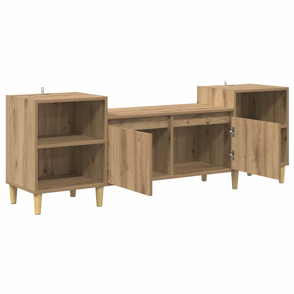TV Cabinet Artisan Oak 160 x 35 x 55 cm Particleboard
